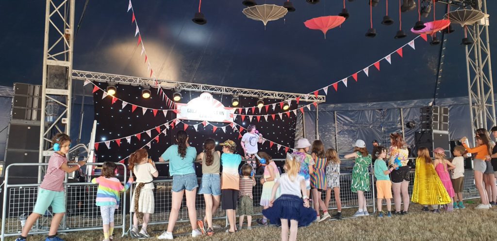 The comedy tent at Camp Bestival 2022
